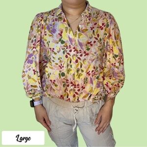 Lauren Conrad floral blouse